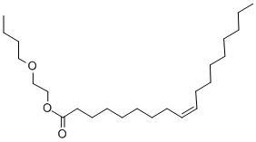 结构式 CAS# 109-39-7, (9Z)-9-十八碳烯酸 2-丁氧基乙基酯