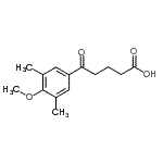 结构式 CAS# 109025-26-5, 5-(4-甲氧基-3,5-二甲基苯基)-5-氧代戊酸