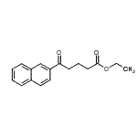 结构式 CAS# 109089-73-8, 乙基5-(2-萘基)-5-氧代戊酸酯