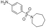 structure of CAS# 109286-01-3, 4-[(Hexahydro-1H-Azepin-1-Yl)Sulfonyl]-Benzenamine;4-(1-Azepanylsulfonyl)Aniline;[4-(Azepan-1-Ylsulfonyl)Phenyl]Amine;Cbmicro_014486