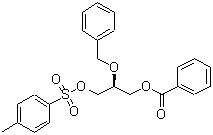 结构式 CAS# 109371-33-7, (2S)-2-(苄氧基)-3-{[(4-甲基苯基)磺酰基]氧基}丙基苯甲酸酯