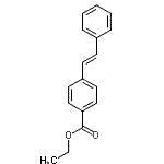 结构式 CAS# 109463-48-1, 乙基4-[(E)-2-苯基乙烯基]苯甲酸酯