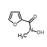 结构式 CAS# 109531-96-6, N-羟基-N-甲基-2-糠酰胺