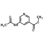 结构式 CAS# 109737-31-7, 甲基5-乙酰氨基烟酸酯