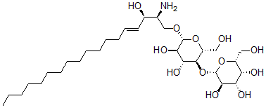 结构式 CAS# 109785-20-8, 乳糖酰基鞘糖脂