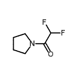 结构式 CAS# 109872-83-5, 2,2-二氟-1-(1-吡咯烷基)乙酮