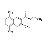 结构式 CAS# 110139-48-5, 乙基2,5,8-三甲基-3-喹啉羧酸酯