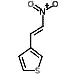 结构式 CAS# 110143-52-7, 3-[(E)-2-硝基乙烯基]噻吩