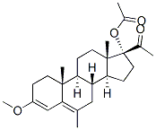 CAS#: 1104-99-0， [(8R,9S,10R,13S,14S,17R)-17-Acetyl-3-Methoxy-6,10,13-Trimethyl-1,2,7,8,9,11,12,14,15,16-Decahydrocyclopenta[a]Phenanthren-17-Yl] Acetate