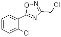 structure of CAS# 110704-33-1, 3-(Chloromethyl)-5-(2-Chlorophenyl)-1,2,4-Oxadiazole;3-Chloromethyl-5-(2-chlorophenyl)-[1,2,4]oxadiazole;3-Chloromethyl-5-(2-chloro-phenyl)-[1,2,4]oxadiazole;MFCD08444943