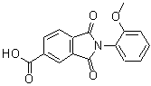 structure of CAS# 110768-14-4, 2-(2-Methoxyphenyl)-1,3-Dioxo-5-Isoindolinecarboxylic Acid;2-(2-Methoxyphenyl)-1,3-dioxo-2,3-dihydro-1H-;2-(2-meth<wbr>oxyphenyl<wbr>)-1,3-dio<wbr>xo-2,3-di<wbr>hydro-1H-<wbr>isoindole<wbr>-5-carbox<wbr>ylic acid;2-(2-methoxyphenyl)-1,3-dioxo-5-isoindolinecarboxylic acid