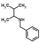 结构式 CAS# 110871-35-7, N-苄基-3-甲基-丁烷-2-胺