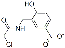 structure of CAS# 110952-49-3, 2-[[(2-Chloroacetyl)Amino]Methyl]-4-Nitrophenolate;2-[[(2-Chloroacetyl)Amino]Methyl]-4-Nitro-Phenolate;2-[[(2-Chloro-1-Oxoethyl)Amino]Methyl]-4-Nitrophenolate;2-[(2-Chloroethanoylamino)Methyl]-4-Nitro-Phenolate