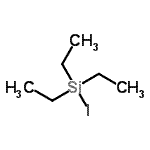 structure of CAS# 1112-49-8, Triethyl(Iodo)Silane;TRIETHYLIODOSILANE