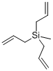 structure of CAS# 1112-91-0, Methyltri-2-Propen-1-Yl-Silane;Methyltriallylsilane,97%;Triallylmethylsilane;METHYLTRIALLYLSILANE