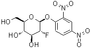 结构式 CAS# 111495-86-4, 2,4-二硝基苯基2-脱氧-2-氟-beta-D-吡喃葡萄糖苷
