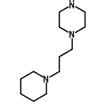 structure of CAS# 111594-93-5, 1-[3-(1-Piperidinyl)Propyl]Piperazine;(3-piperidylpropyl)piperazine;1-(3-Oiperidin-1-ylpropyl)piperazine;1-(3-Piperidinopropyl)piperazine