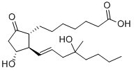 structure of CAS# 112137-89-0, (11alpha,13E)-11,16-Dihydroxy-16-Methyl-9-Oxo-Prost-13-En-1-Oicacid;Misoprostol Free Acid,(±)-15-Deoxy-(16RS)-16-Hydroxy-16-Methylprostaglandin E1;Misoprostol Acid, Technical Grade 65%DISCONTINUED. See M368760;(11A,13E)-11,16-Dihydroxy-16-Methyl-9-Oxo-Prost-13-En-1-Oic Acid