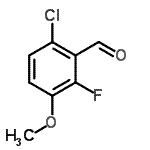 结构式 CAS# 112641-64-2, 6-氯-2-氟-3-甲氧基苯甲醛