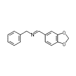 structure of CAS# 112776-37-1, (E)-1-(1,3-Benzodioxol-5-Yl)-N-Benzylmethanimine;1-(1,3-Benzodioxol-5-yl)-N-benzylmethanimine;3,4-METHYLENEDIOXYBENZYLIDINEBENZYLAMINE;4,5-Methylenedioxybenzylidenebenzylamine
