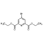 structure of CAS# 112776-83-7, Diethyl 4-Bromo-2,6-Pyridinedicarboxylate;