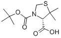 structure of CAS# 112898-19-8, (4S)-5,5-Dimethyl-3,4-Thiazolidinedicarboxylic Acid 3-(1,1-Dimethylethyl) Ester