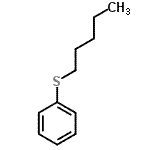 结构式 CAS# 1129-70-0, (戊基硫基)苯