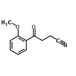 structure of CAS# 113522-19-3, 4-(2-Methoxyphenyl)-4-Oxobutanenitrile;4-(2-methoxyphenyl)-4-oxobutyronitrile