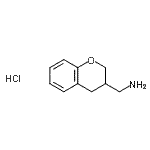 structure of CAS# 113771-75-8, 1-(3,4-Dihydro-2H-Chromen-3-Yl)Methanamine Hydrochloride (1:1);1-(3,4-dihydro-2H-chromen-3-yl)methanamine hydrochloride;MFCD07330841