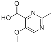 structure of CAS# 113949-10-3, 5-Methoxy-2-Methyl-4-Pyrimidinecarboxylic Acid;4-Pyrimidinecarboxylicacid,5-Methoxy-2-Methyl-(9CI);5-Methoxy-2-Methylpyrimidine-4-Carboxylic Acid;5-Methoxy-2-Methyl-4-Pyrimidinecarboxlic Acid
