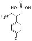 结构式 CAS# 114012-12-3, P-[3-氨基-2-(4-氯苯基)丙基]-膦酸