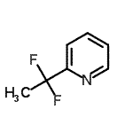 结构式 CAS# 114468-02-9, 2-(1,1-二氟乙基)吡啶