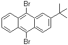 structure of CAS# 114583-08-3, 9,10-Dibromo-2-(2-Methyl-2-Propanyl)Anthracene;2-tert-Butyl-9,10-dibromoanthracene;2-Tertbutyl-9,10-dibromoanthracene;9,10-dibromo-2-tert-butylanthracene