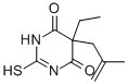 structure of CAS# 115-56-0, 5-Ethyl-5-(2-Methylprop-2-Enyl)-2-Sulfanylidene-1,3-Diazinane-4,6-Dione;5-Ethyl-5-(2-Methylprop-2-Enyl)-2-Thioxo-Hexahydropyrimidine-4,6-Dione;5-Ethyl-5-(2-Methylprop-2-Enyl)-2-Thioxohexahydropyrimidine-4,6-Dione;5-Ethyl-5-(2-Methylprop-2-Enyl)-2-Thioxo-Hexahydropyrimidine-4,6-Quinone