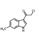 结构式 CAS# 115027-18-4, 2-氯-1-(6-甲基-1H-吲哚-3-基)乙酮
