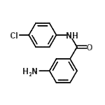 结构式 CAS# 115175-17-2, 3-氨基-N-(4-氯苯基)苯甲酰胺