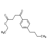 structure of CAS# 115199-55-8, Ethyl 4-(4-Butylphenyl)-4-Oxobutanoate;Ethyl 4-(4-n-Butylphenyl)-4-oxobutanoate