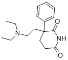 结构式 CAS# 1156-05-4, 3-[2-(二乙基氨基)乙基]-3-苯基-2,6-哌啶二酮