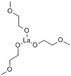 structure of CAS# 115685-56-8, Tris[2-(Methoxy)Ethanolato]-Lanthanum;Lanthanum(III) 2-Methoxyethoxide, 5% W/V In 2-Methoxyethanol, 99.9% (REO);Lanthanum(III) 2-Methoxyethoxide, 99.9% (REO), 5% W/V In 2-Methoxyethanol;Lanthanum Methoxyethoxide, 10-12% In Methoxyethanol