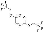 结构式 CAS# 116401-64-0, (2Z)-2-丁烯二酸 1,4-二(2,2,2-三氟乙基)酯