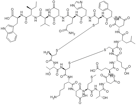 structure of CAS# 116495-45-5, Sarafotoxin S 6C(Reduced)