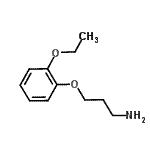 结构式 CAS# 116735-66-1, 3-(2-乙氧基苯氧基)-1-丙胺