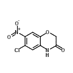 结构式 CAS# 116862-22-7, 6-氯-7-硝基-2H-1,4-苯并恶嗪-3(4H)-酮