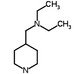 structure of CAS# 116905-90-9, N-Ethyl-N-(4-Piperidinylmethyl)Ethanamine;diethyl(piperidin-4-ylmethyl)amine;Diethyl-piperidin-4-ylmethyl-amine;MFCD05215182