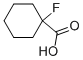 structure of CAS# 117169-31-0, 1-Fluorocyclohexanecarboxylic Acid;Cyclohexanecarboxylic Acid, 1-Fluoro- (9CI);1-Fluorocyclohexane-1-Carboxylicacid;1-FLUOROCYCLOHEXANECARBOXYLIC ACID