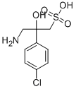 structure of CAS# 117354-64-0, beta-(Aminomethyl)-4-Chloro-beta-Hydroxy-Benzeneethanesulfonicacid;(2R)-3-Azaniumyl-2-(4-Chlorophenyl)-2-Hydroxy-Propane-1-Sulfonate;(2R)-3-Ammonio-2-(4-Chlorophenyl)-2-Hydroxypropane-1-Sulfonate;(2R)-3-Ammonio-2-(4-Chlorophenyl)-2-Hydroxy-Propane-1-Sulfonate