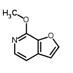 structure of CAS# 117612-53-0, 7-Methoxyfuro[2,3-c]Pyridine;7-methoxyfuro[2,3-c]pyridine