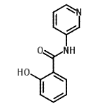 结构式 CAS# 118623-71-5, 2-羟基-N-(3-吡啶基)苯甲酰胺