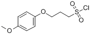 structure of CAS# 118943-25-2, 3-(4-Methoxyphenoxy)-1-Propanesulfonylchloride;3-(4-Methoxyphenoxy)-1-Propanesulfonyl Chloride;3-(4-METHOXYPHENOXY)PROPANE SULFONYL CH&;3-(4-METHOXYPHENOXY)-1-PROPANESULFONYL