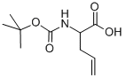 结构式 CAS# 119479-32-2, N-叔丁氧羰基-DL-烯丙基甘氨酸